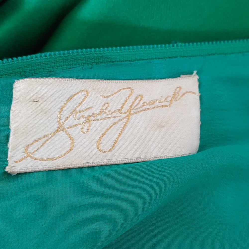 Stephen Yearick Emerald Green Gown Size 2 - Picture 13 of 16